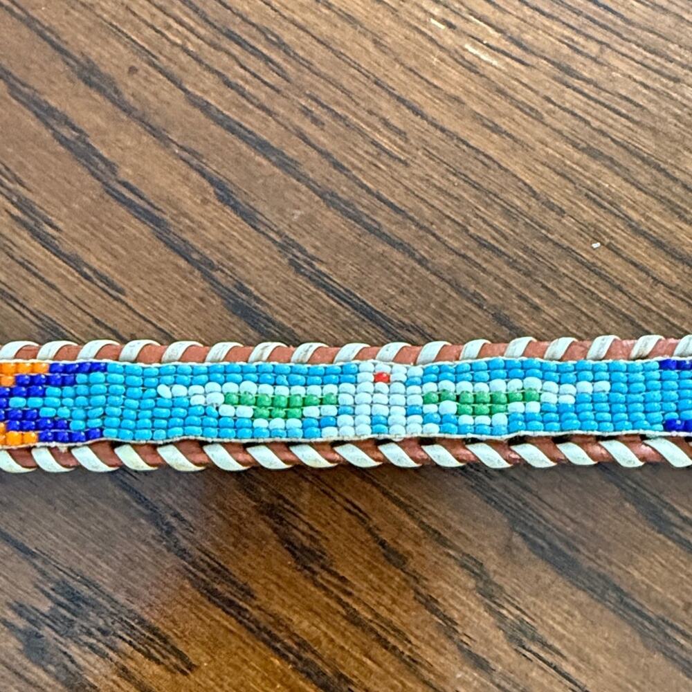 Vintage Beaded Belt 70s-80s Size 26